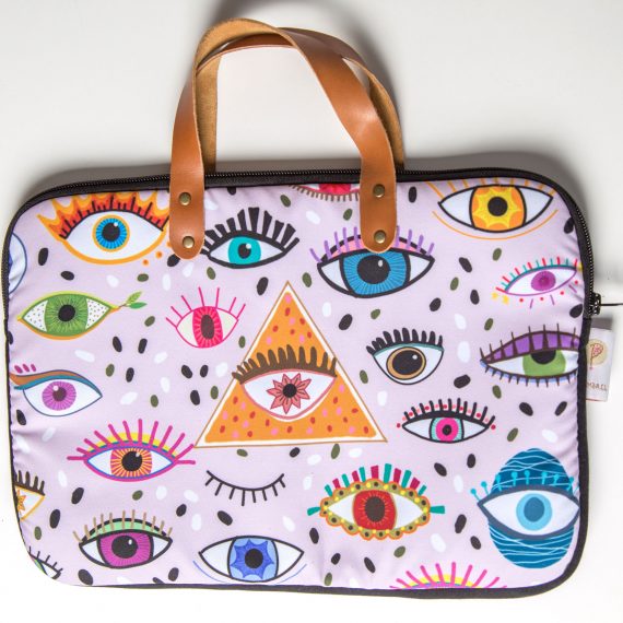 Funda Ojos Asas Cafe cuero
